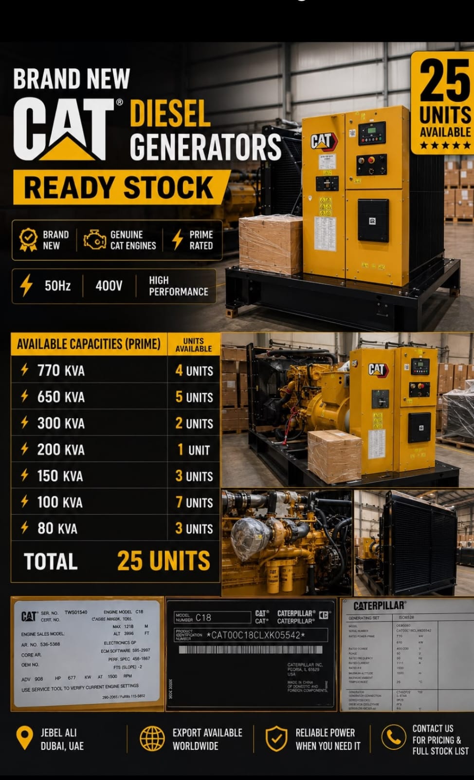 CAT Diesel Generators